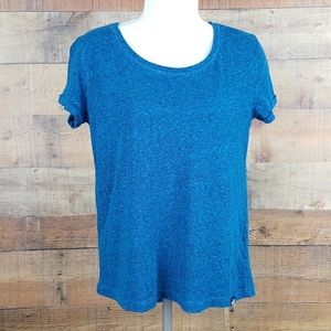 Real Super Dry Top Blouse Women's Size S Blue Lace